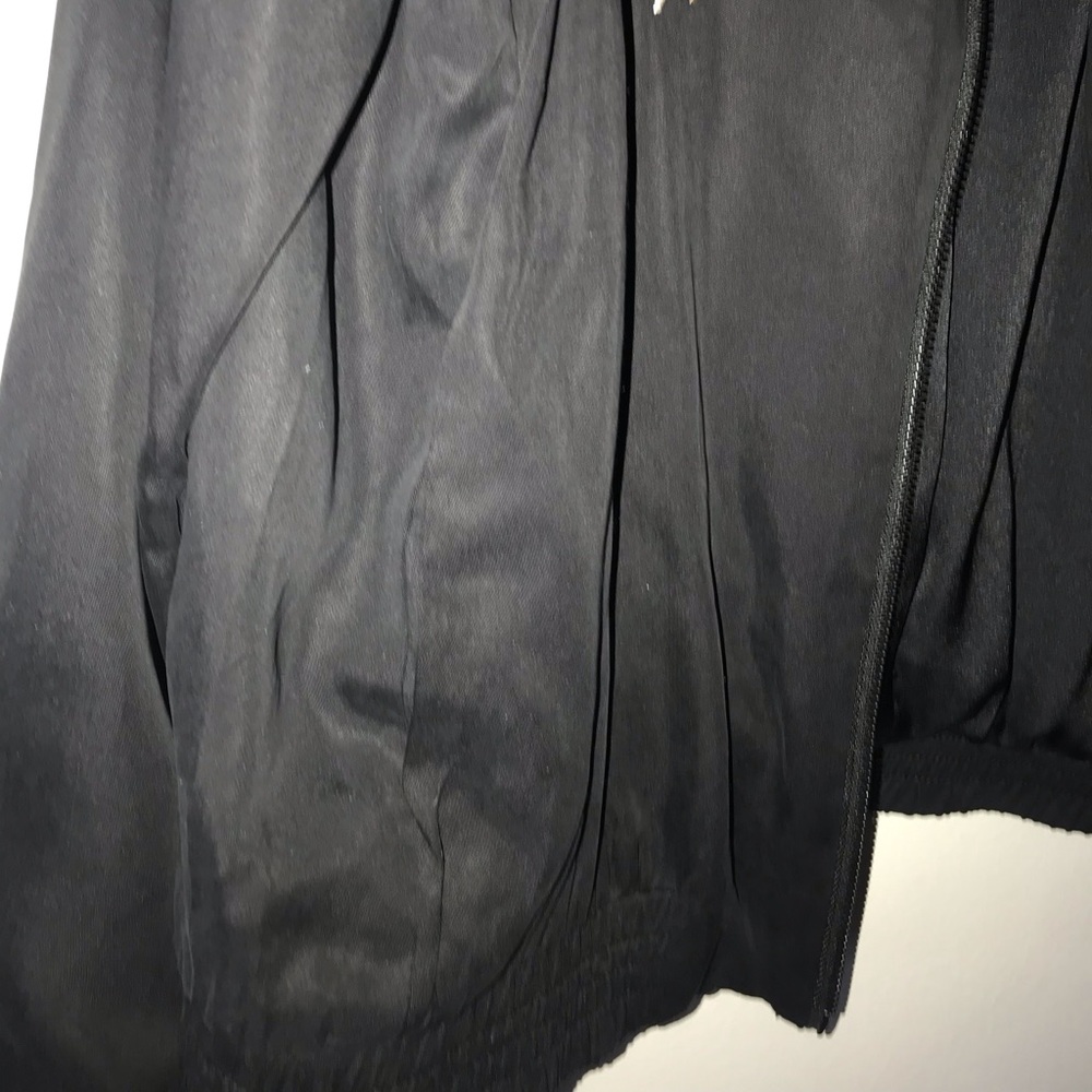 A. Moss Embroidered Black Bomber Jacket - Picture 5 of 8